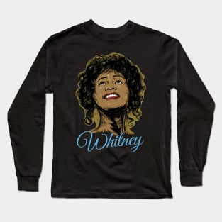 Whitney // 80s Pop Art Style Long Sleeve T-Shirt